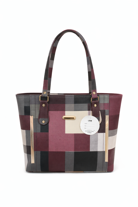 Color Block Tote Bag for Women, Large Shoulder Handbag with Multiple Interior Pockets, Back Zipper Pocket, Adjustable Handles