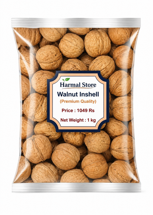 Harmal Store Premium Walnut In Shell 1kg | Whole Akhrot | Natural Dry Fruits