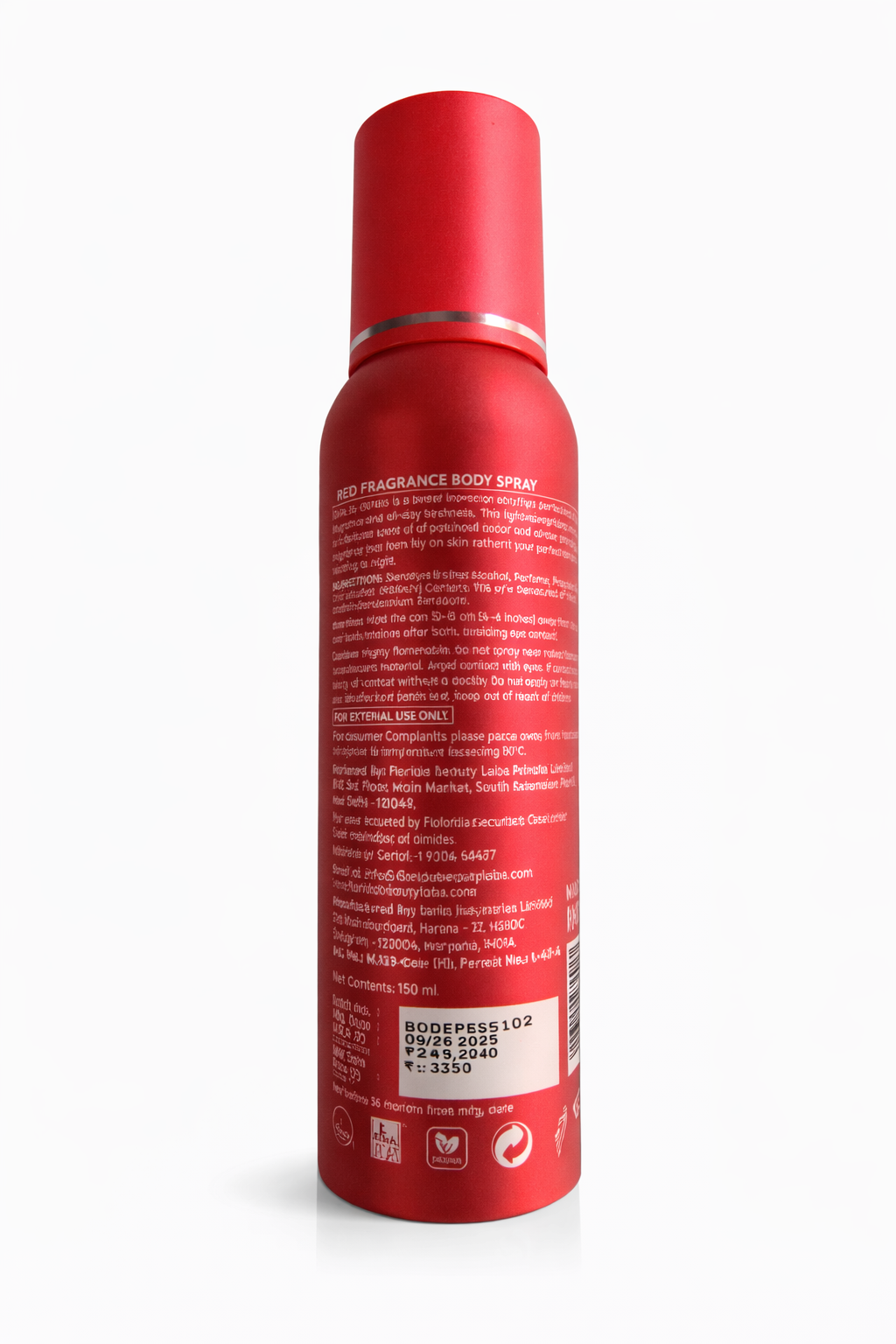 0% Gas Formula for Maximum Sprays | Strong Odor Control & Skin Friendly | 150ml