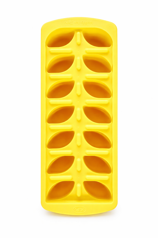 12 Cavity Ice Cube Tray | BPA-Free Plastic Ice Tray with Oval Moulds | Easy Release Flexible Ice Maker | Leakproof & Dishwasher Safe | Freezer Ice Tray for Home Kitchen