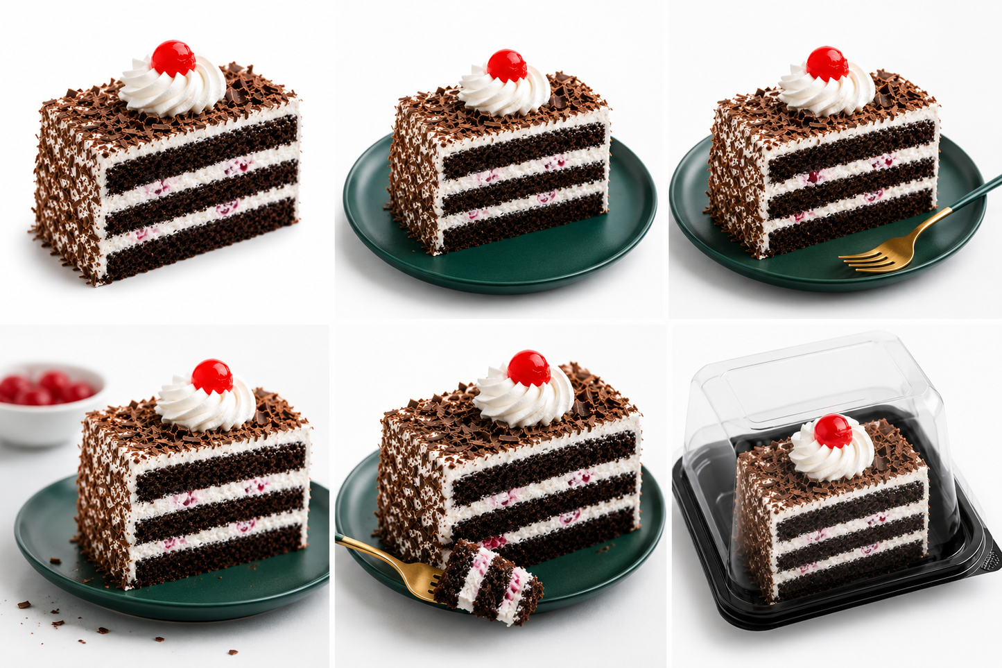 Black Forest Pastry Cake Slice | Chocolate Cherry Pastry | Fresh Cream Chocolate Cake Slice | Premium Bakery Dessert | Soft Chocolate Sponge Pastry | Birthday Party Cake Slice
