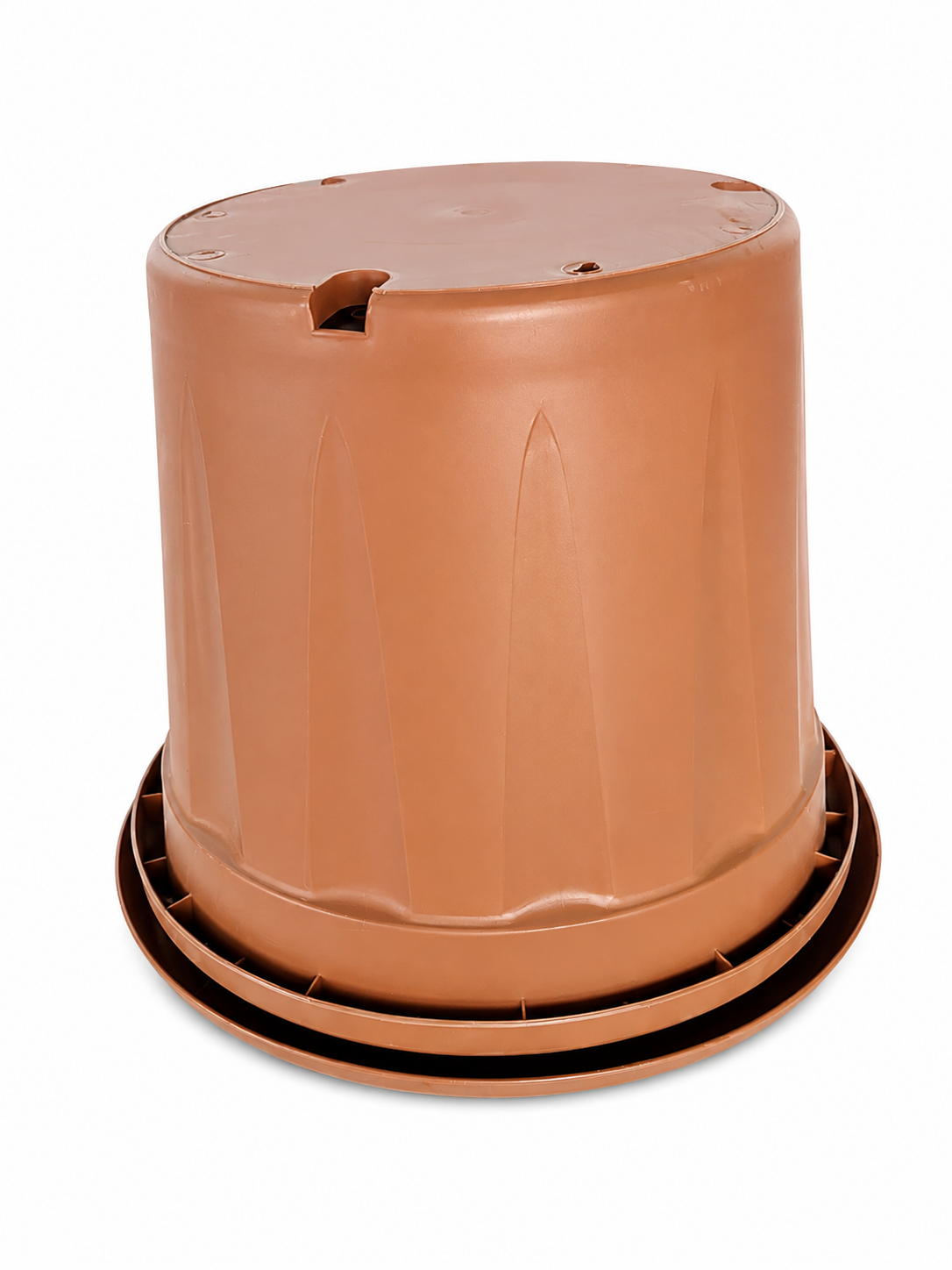 Cyan Plastic Plant Pot for Indoor & Outdoor Plants | 4 Litre Capacity | Lightweight UV Resistant Garden Planter | Drainage Holes for Healthy Roots | Decorative Plastic Gamla | 20 cm