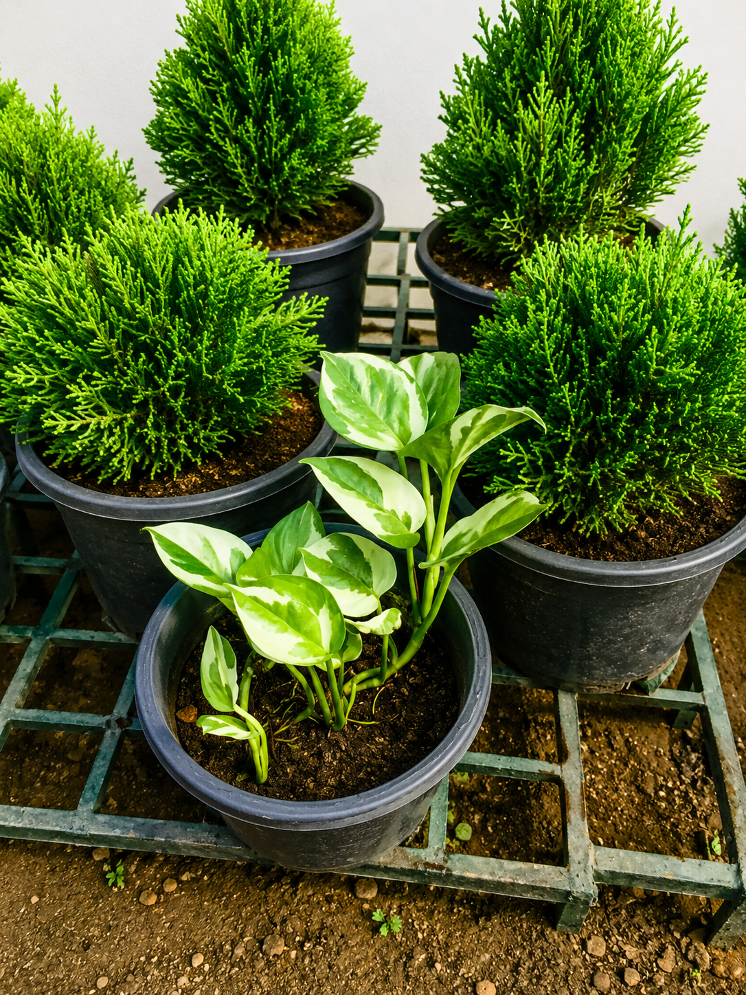 Devil's Ivy Live Plant (Epipremnum aureum) | Money Plant Indoor Air Purifying Plant | Easy Care Pothos Plant for Home, Office & Balcony | Healthy Live Houseplant in Nursery Pot