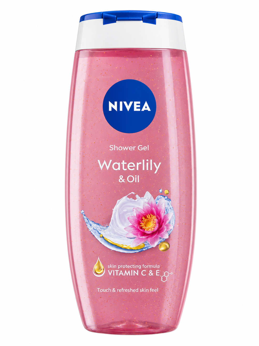 NIVEA Waterlily & Oil Shower Gel 250ml | Vitamin C & E Body Wash | Refreshing Fragrance | pH Skin Neutral | Moisturizing Shower Gel for All Skin Types