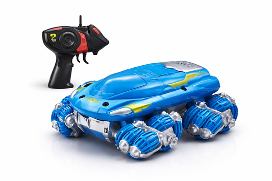 Double Stunt Tank RC Car for Kids – 360° Flip Remote Control Car with All-Terrain Wheels, 2.4GHz Radio Control & Double-Sided Driving – Rechargeable Off-Road Stunt Toy (6+ Years)