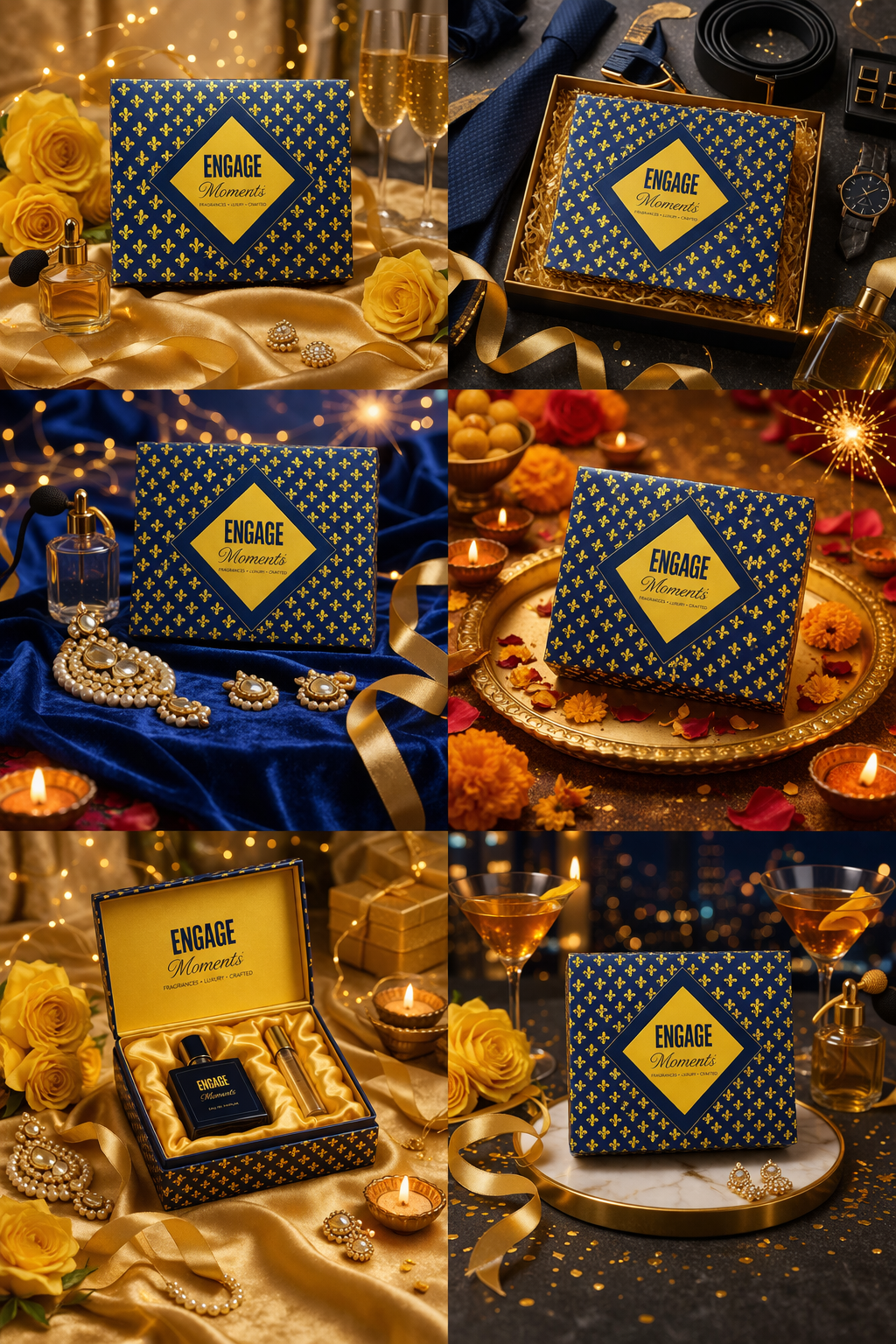 Engage Moments Premium Fragrance Gift Set | Luxury Perfume Gift Box for Men & Women | Special Occasion Gift Pack
