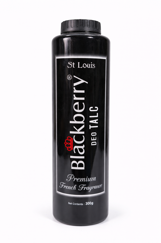 St Louis Blackberry Deo Talc Powder 300g | Long Lasting Deodorizing Talcum Powder | Premium French Fragrance | Keeps Skin Fresh & Dry All Day
