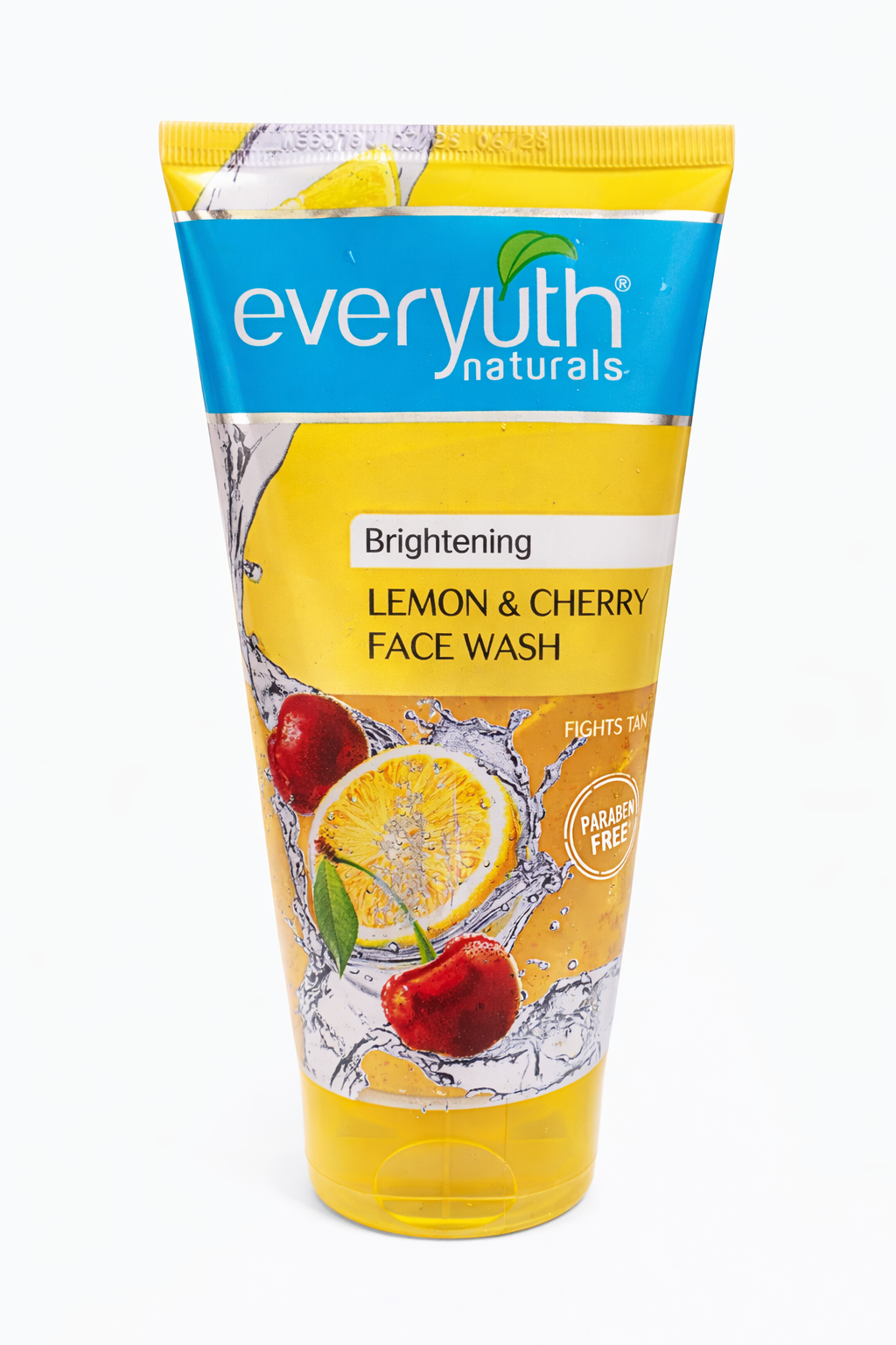 Everyuth Naturals Brightening Lemon & Cherry Face Wash with Vitamin C, Tan Removal & Deep Cleansing Face Cleanser
