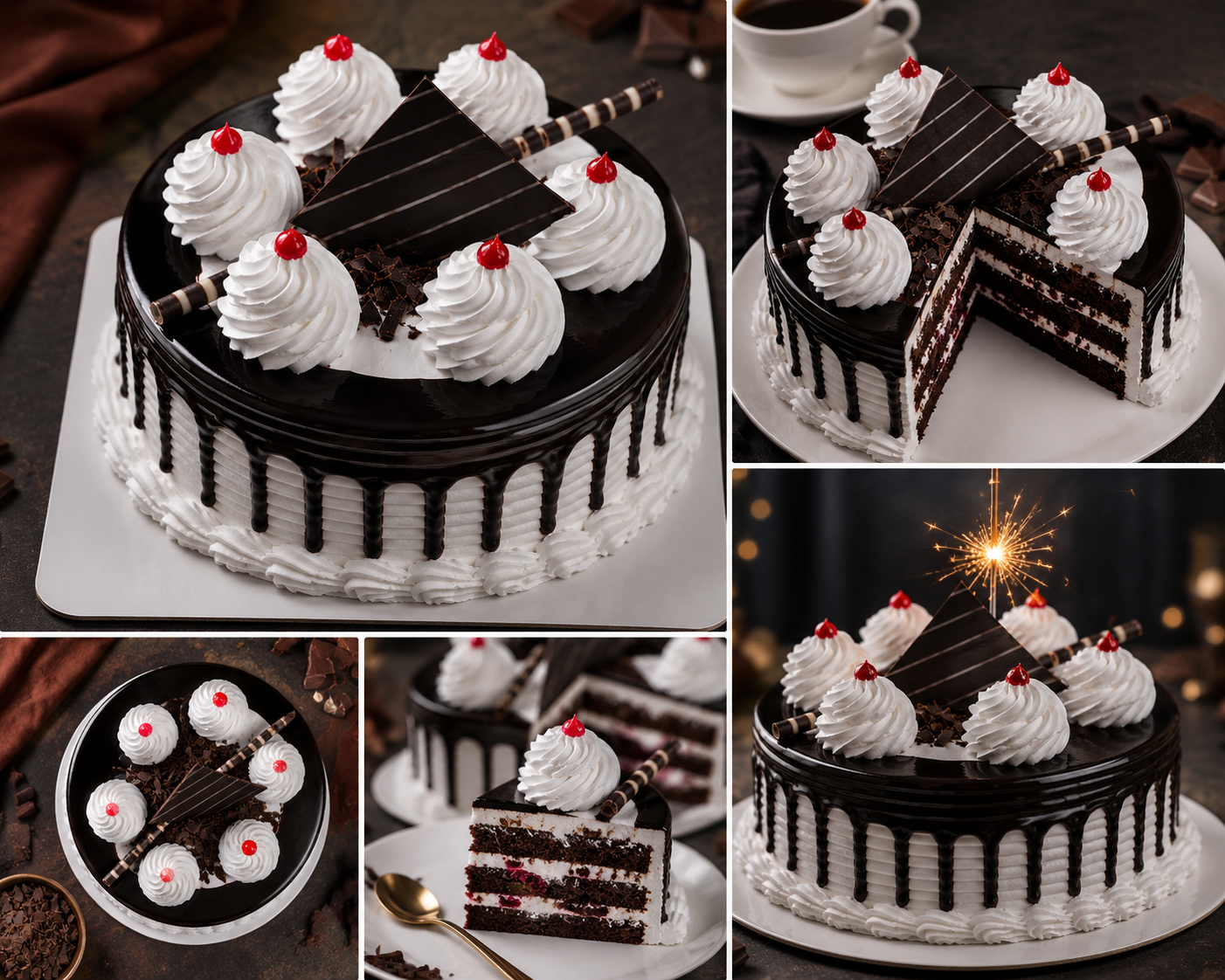 Chocolate Truffle Cake (300 grams) | Premium Black Forest Style Chocolate Cake