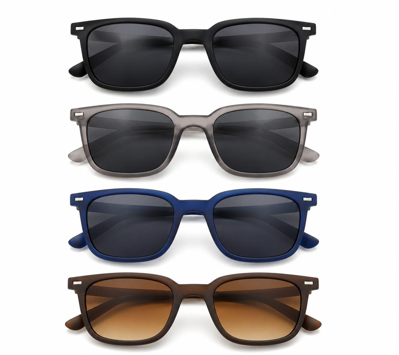 Premium UV400 Polarized Sunglasses for Men & Women | Lightweight Square Frame | HD Vision Lens | Stylish Unisex Driving Sunglasses