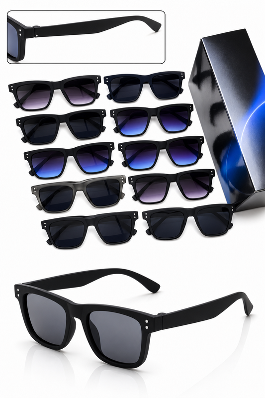 Premium UV400 Polarized Sunglasses for Men & Women | Lightweight Square Frame | HD Vision Lens | Stylish Unisex Driving Sunglasses | UV Protection for Travel, Outdoor, Sports & Daily Wear | 6 Color Options