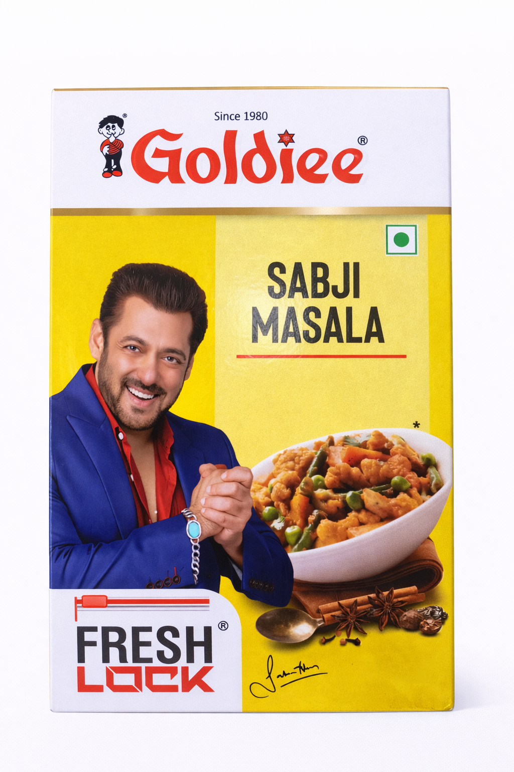 Goldiee Sabji Masala Powder, Fresh Lock All-Purpose Vegetable Masala, Premium Indian Spice Blend for Sabzi, Curry & Dry Vegetables, Rich Aroma & Taste, Vegetarian