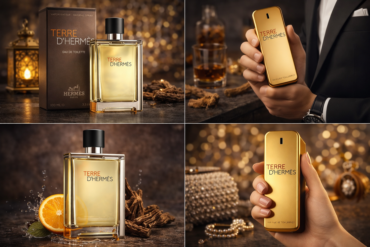 Terre d’Hermès Eau De Toilette for Men 100ml – Long Lasting Woody Citrus Fragrance | Premium Designer Perfume | Elegant All-Season Scent