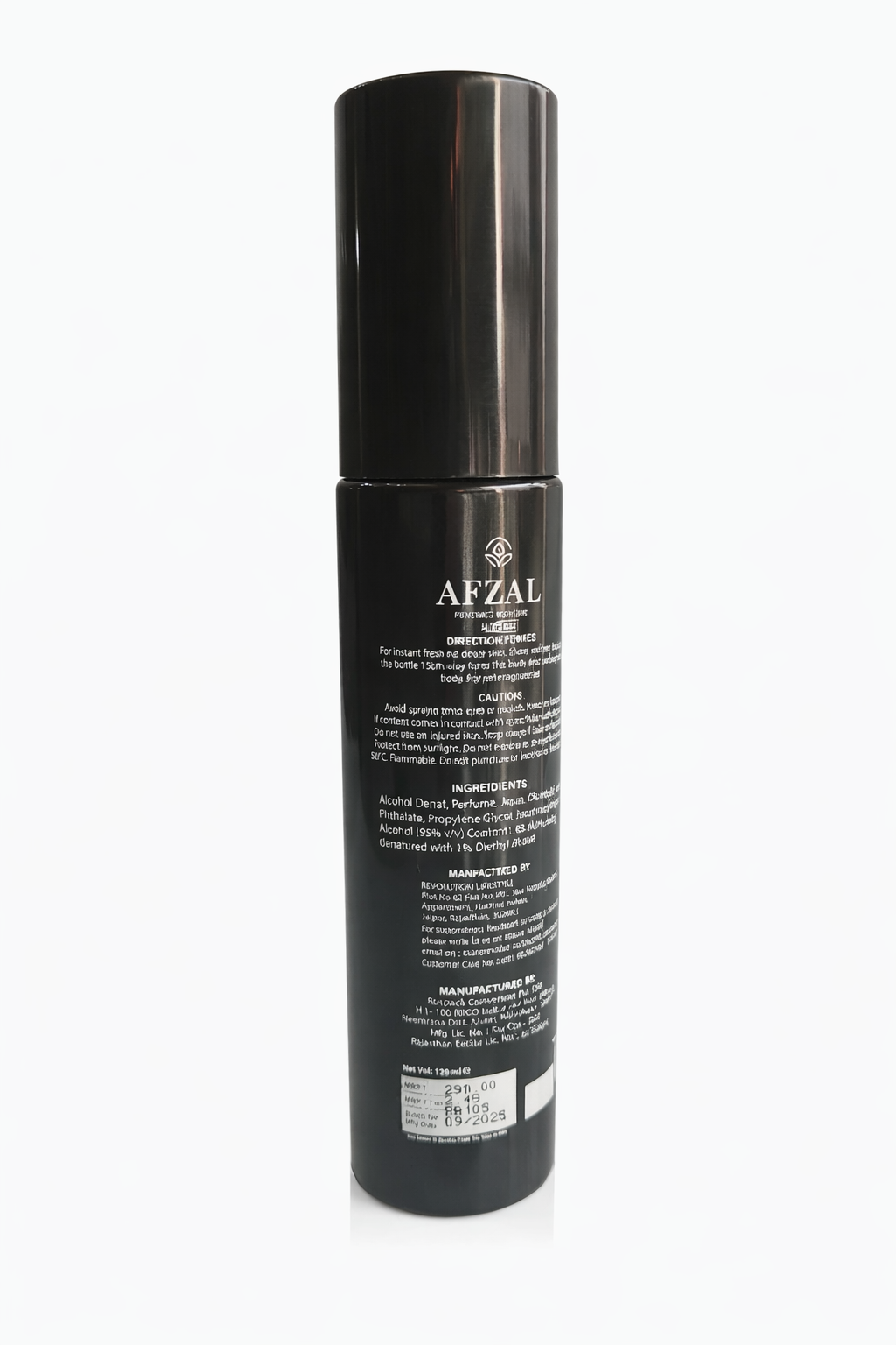 Afeem Raid Perfumed Body Spray for Men, Long Lasting Freshness, Rich Oriental Fragrance, Powerful Odor Protection, Fine Mist Spray – 120 ml