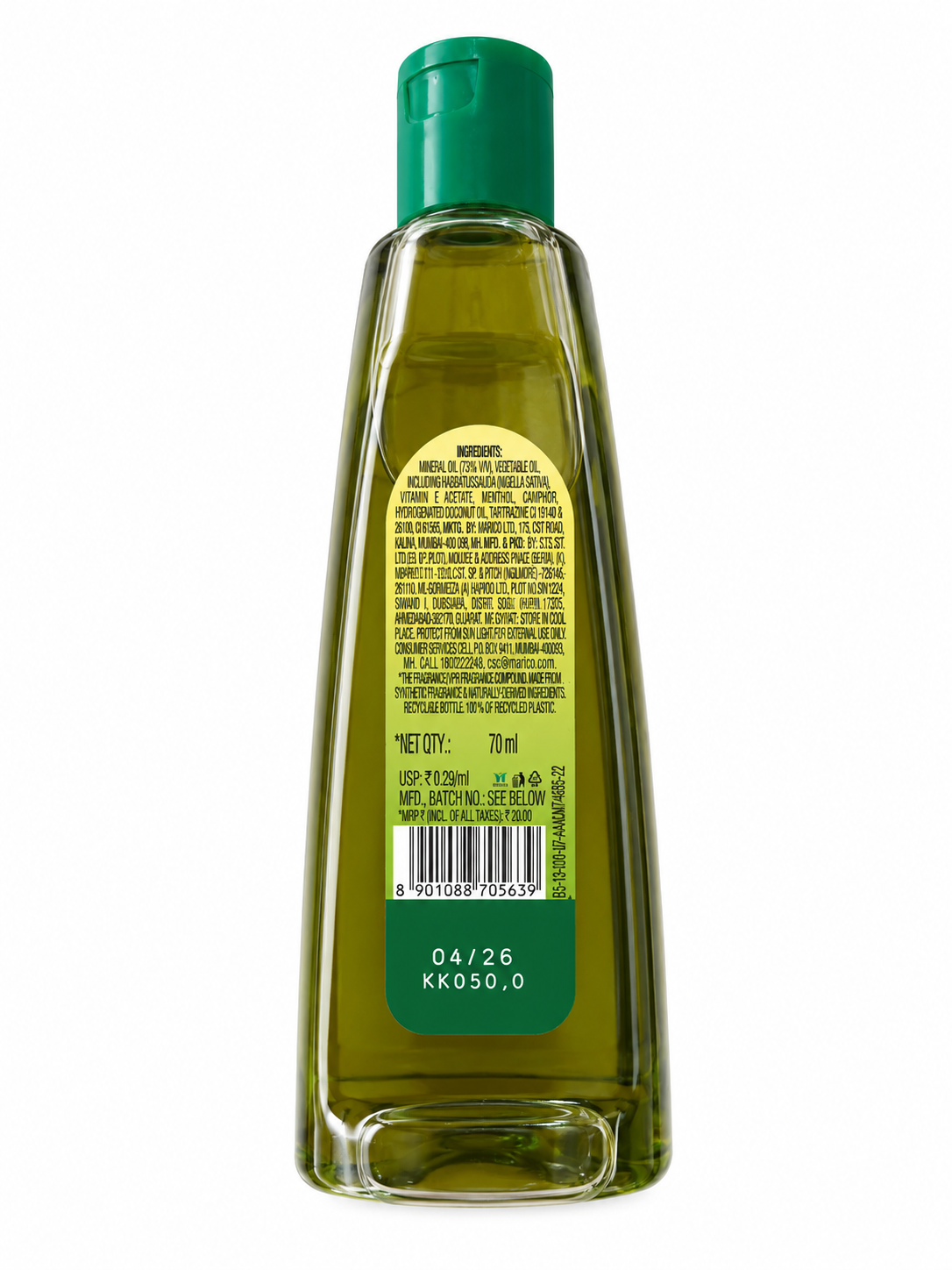 Nihar Naturals Shanti Badam Amla Kesh Tel with Almond, Amla & Vitamin E, Nourishing Hair Oil for Strong, Long & Thick-Looking Hair, Non-Sticky Formula, 70 ml