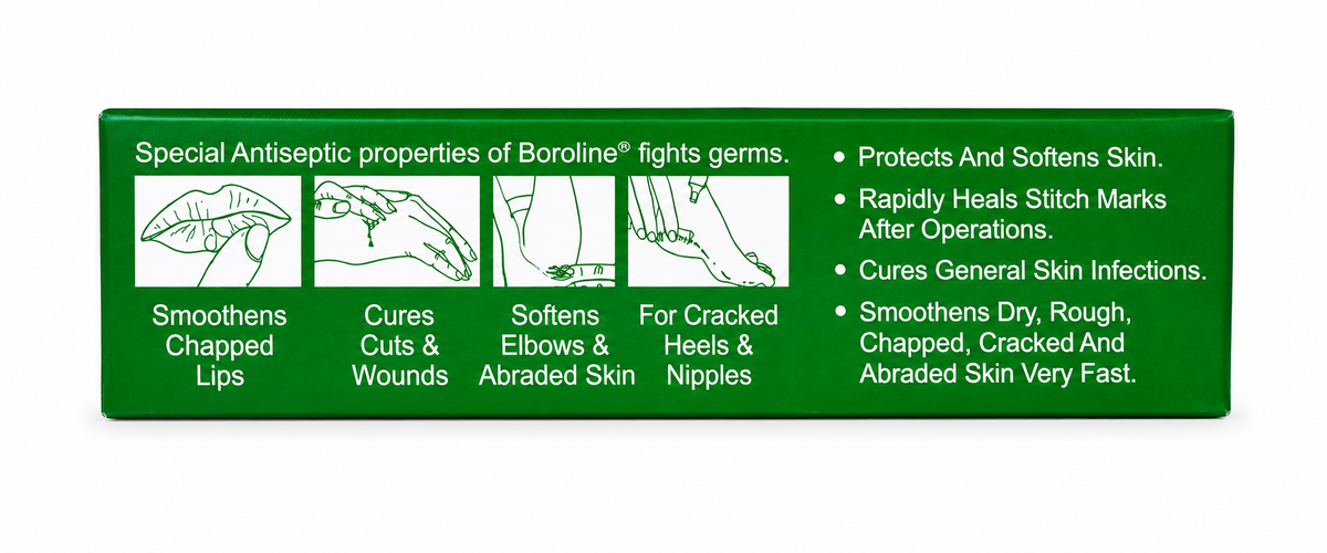 Boroline Antiseptic Ayurvedic Cream | Multi-Purpose Skin Care Cream for Dry, Rough & Chapped Skin | For Face, Hands & Body | Suitable for Men, Women & Children