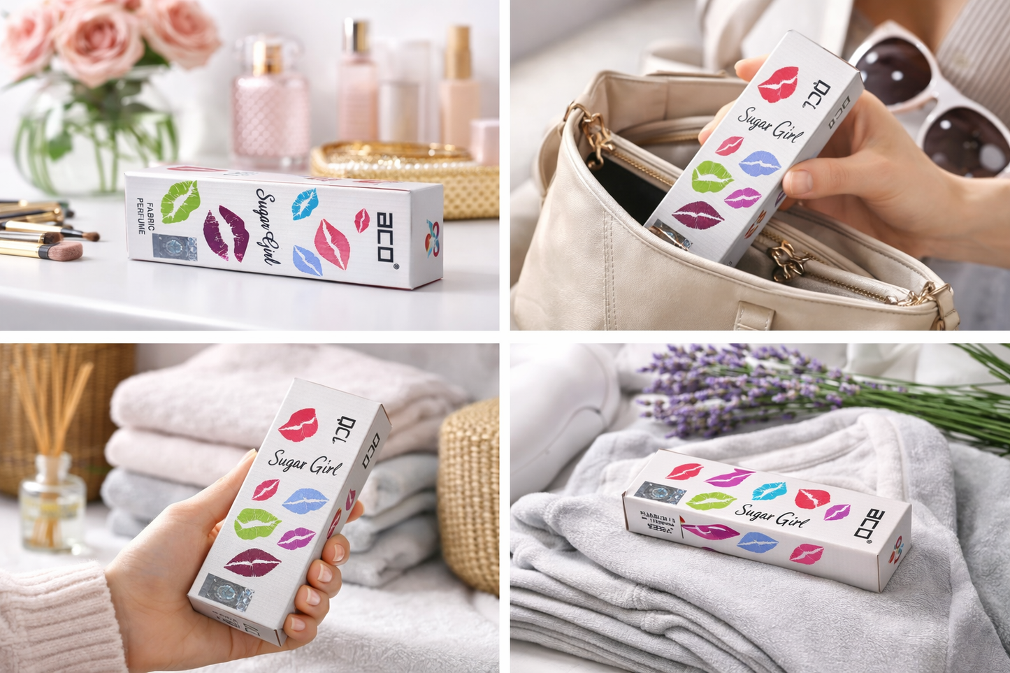 ACO Sugar Girl Fabric Perfume Spray for Clothes | Long Lasting Sweet Fragrance Fabric Freshener for Wardrobe, Curtains & Sofa