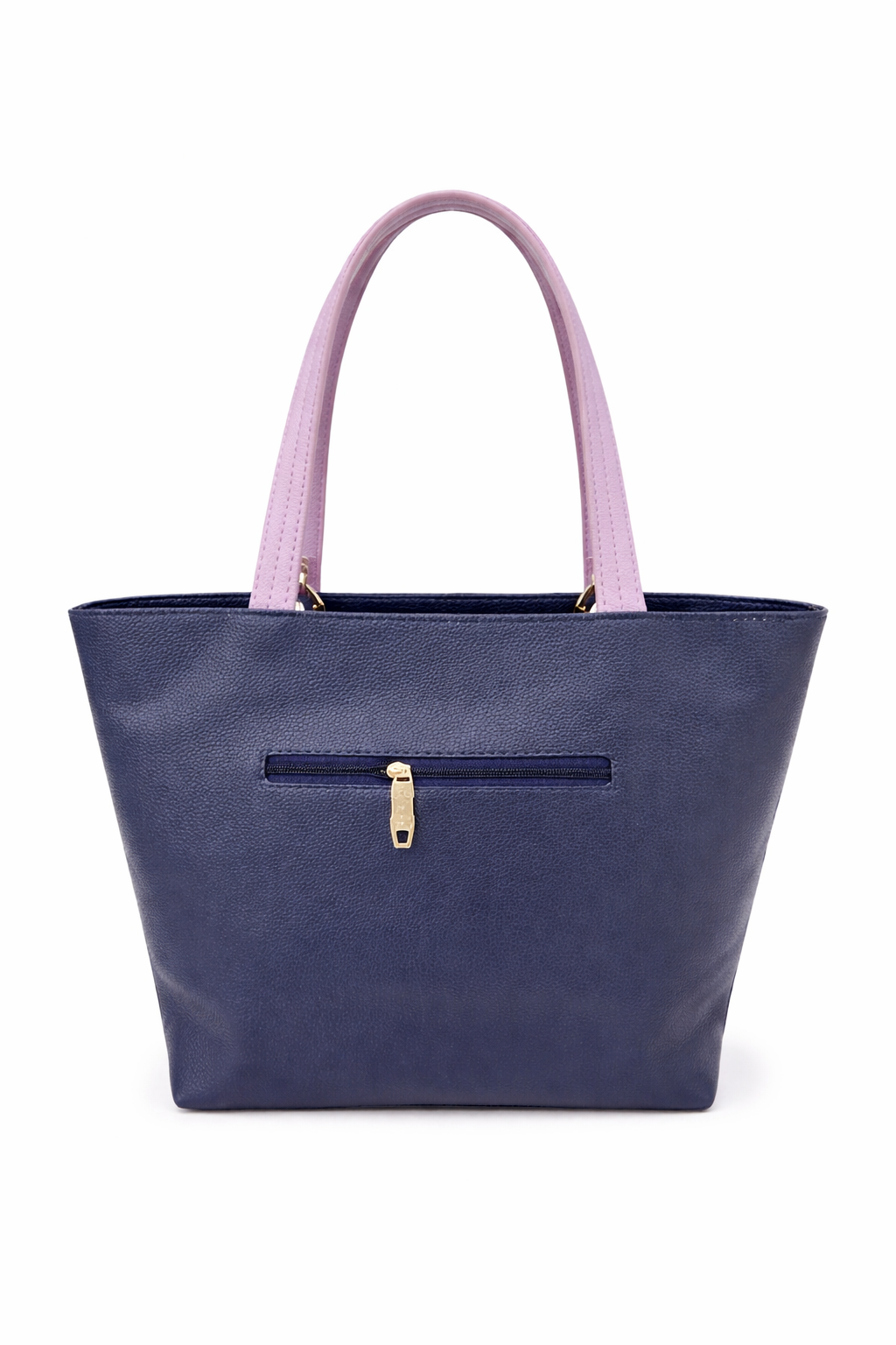 Two Tone Tote Bag for Women, Faux Leather Shoulder Handbag with Multiple Interior Pockets