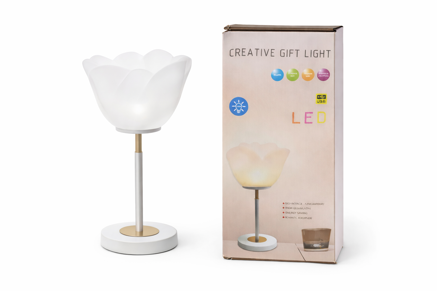 LED Touch Table Lamp with USB-C Charging | Dimmable Bedside Lamp with 3 Color Modes (Warm/Neutral/White) |