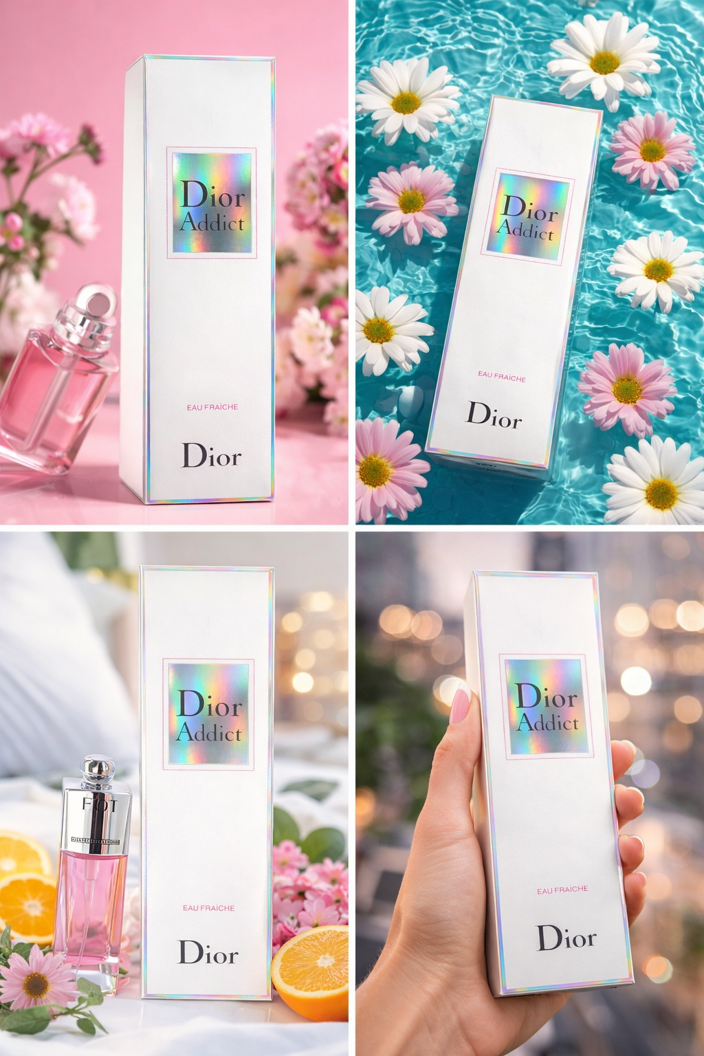 Dior Addict Eau Fraîche Eau de Toilette 100ml – Fresh Floral Citrus Perfume for Women – Long Lasting Luxury Fragrance Spray – Made in France