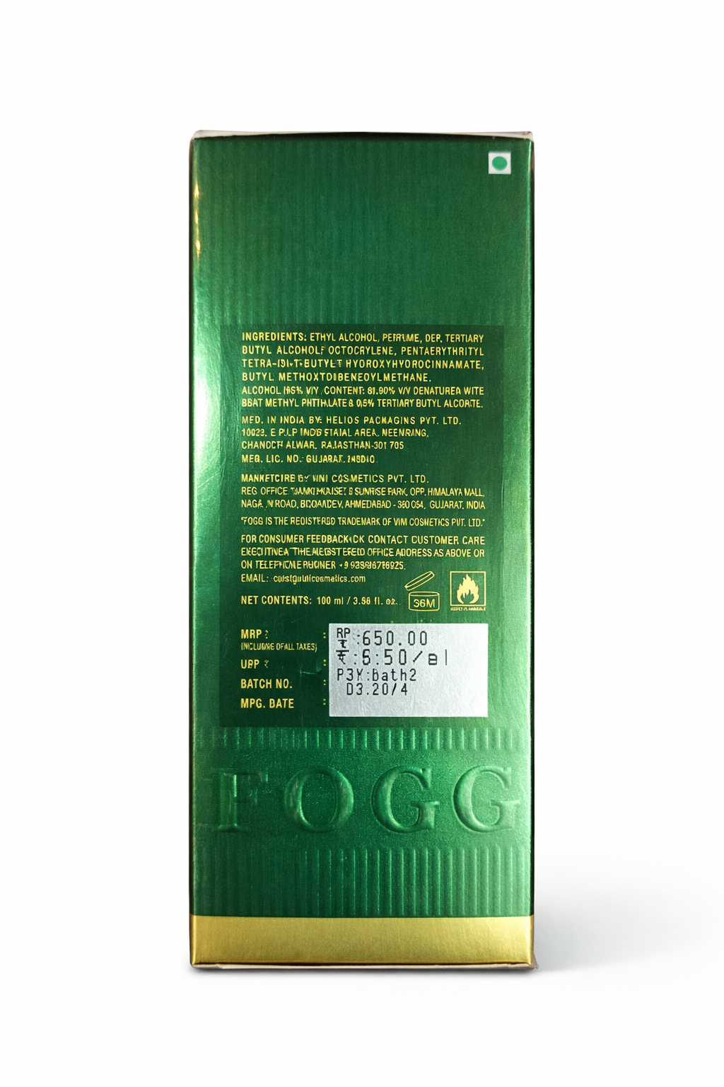 FOGG Intensio Eau De Parfum for Men 100ml | Long Lasting Woody Aromatic Perfume | Premium Fragrance Spray for Daily Use & Special Occasions