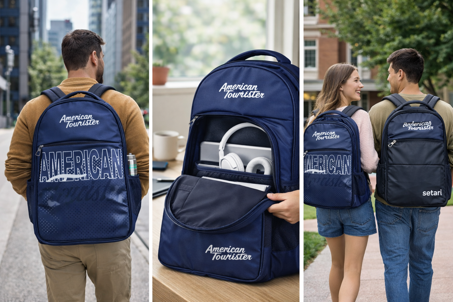 American Tourister Backpack for Men and Women, Laptop Backpack with Padded Sleeve,