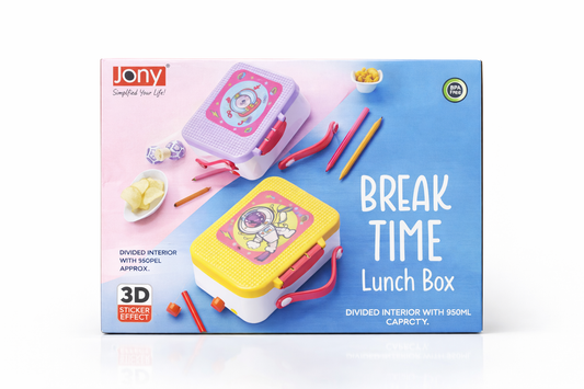 Kids Lunch Box 3 Compartment | Leak-Resistant Bento Tiffin Box with TPE Lock