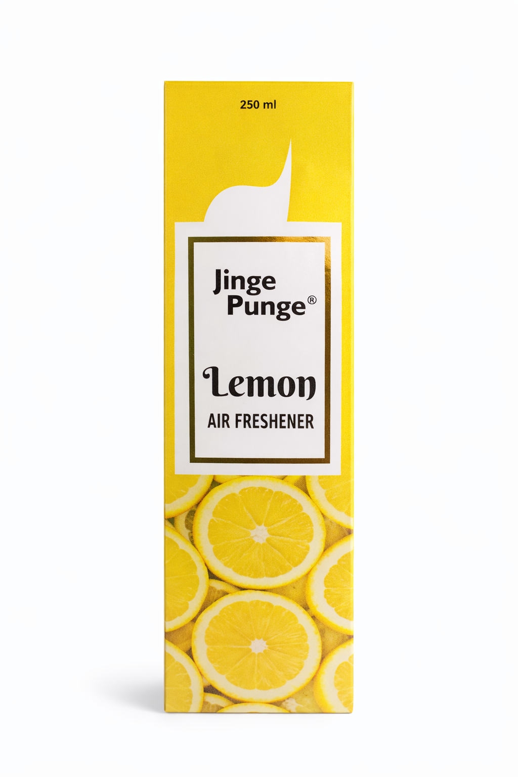 Jinge Punge Lemon Air Freshener Spray 250ml | Zesty Citrus Room Freshener | Long-Lasting Lemon Fragrance | Trigger Spray Bottle | Home, Car & Office Freshener