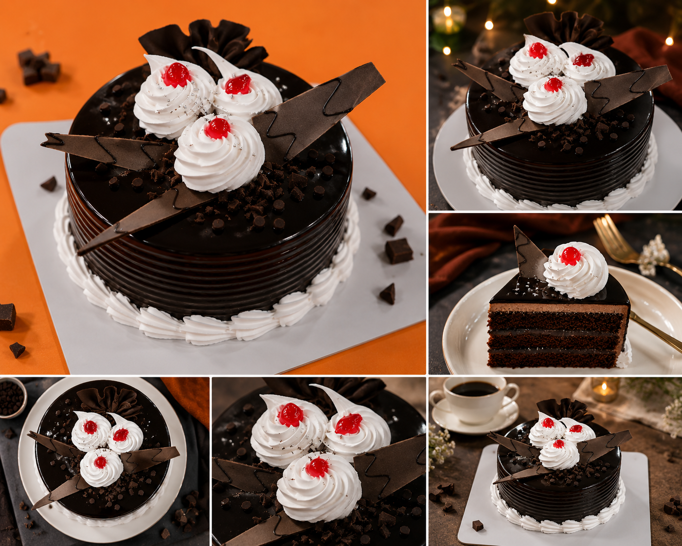 Chocolate Truffle Cake (300 grams) | Premium Chocolate Birthday Cake | Rich Dark Chocolate Fresh Cream Cake
