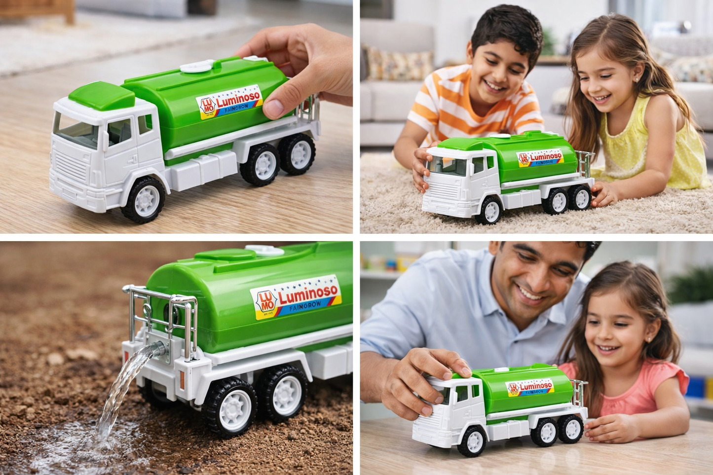 Kids Tanker Truck Toy | Plastic Water Tanker Toy for Boys & Girls