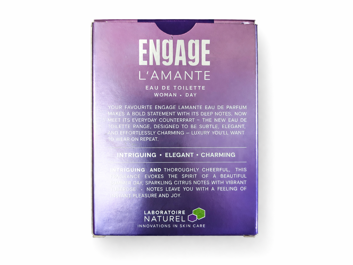 Engage L’amante Sensual Eau de Toilette for Women – Floral Citrus Musky Perfume with Jasmine, Vanilla & Citrus Notes – Long Lasting Daily Wear Fragrance