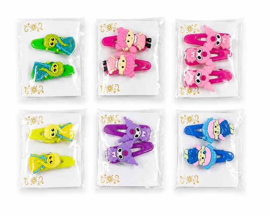 Harmal Store Cute & Colorful Hair Clip Set for Girls – 12-Piece Snap Clip Collection (6 Adorable Pairs) in Premium Gift Box