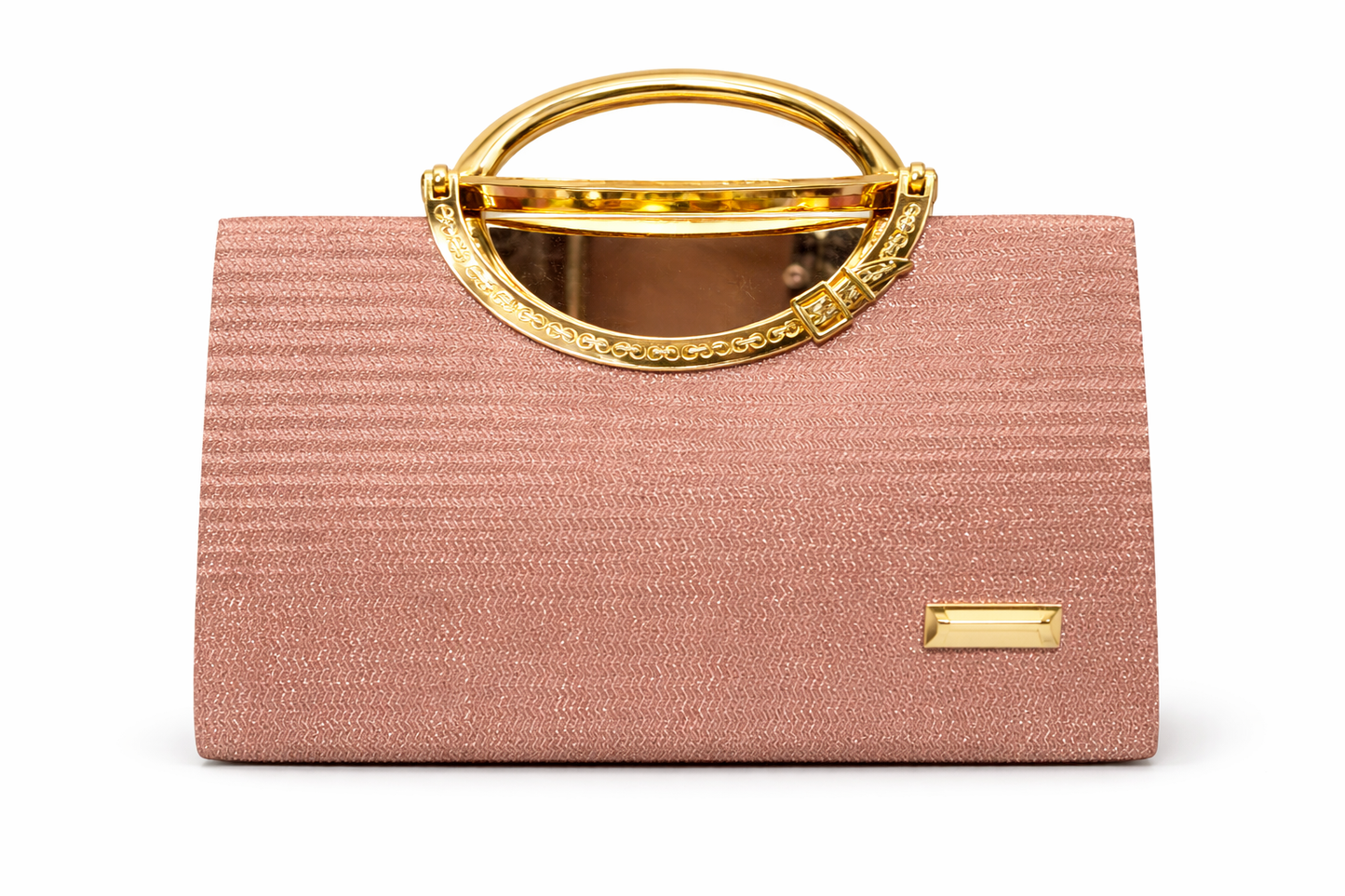 Silver Dual Tone Handbag for Women | Premium PU Leather Metallic Finish Purse