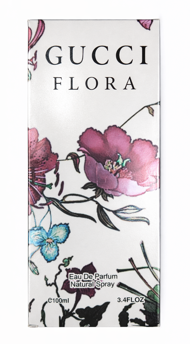 Gucci Flora Eau de Parfum 100ml for Women – Long Lasting Floral Fruity Perfume with Pear, Jasmine & Vanilla – Premium Luxury Fragrance for Her