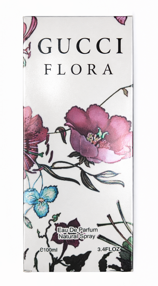 Gucci Flora Eau de Parfum 100ml for Women – Long Lasting Floral Fruity Perfume with Pear, Jasmine & Vanilla – Premium Luxury Fragrance for Her