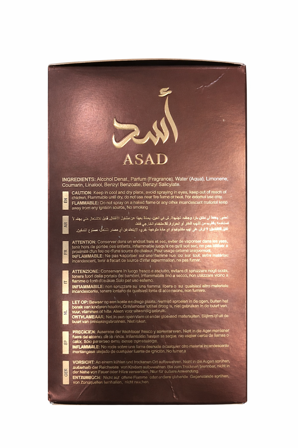 Asad Bourbon Eau De Parfum for Men | 100ml Long-Lasting Luxury Perfume | Warm Spicy Vanilla & Cinnamon Fragrance with Strong Projection