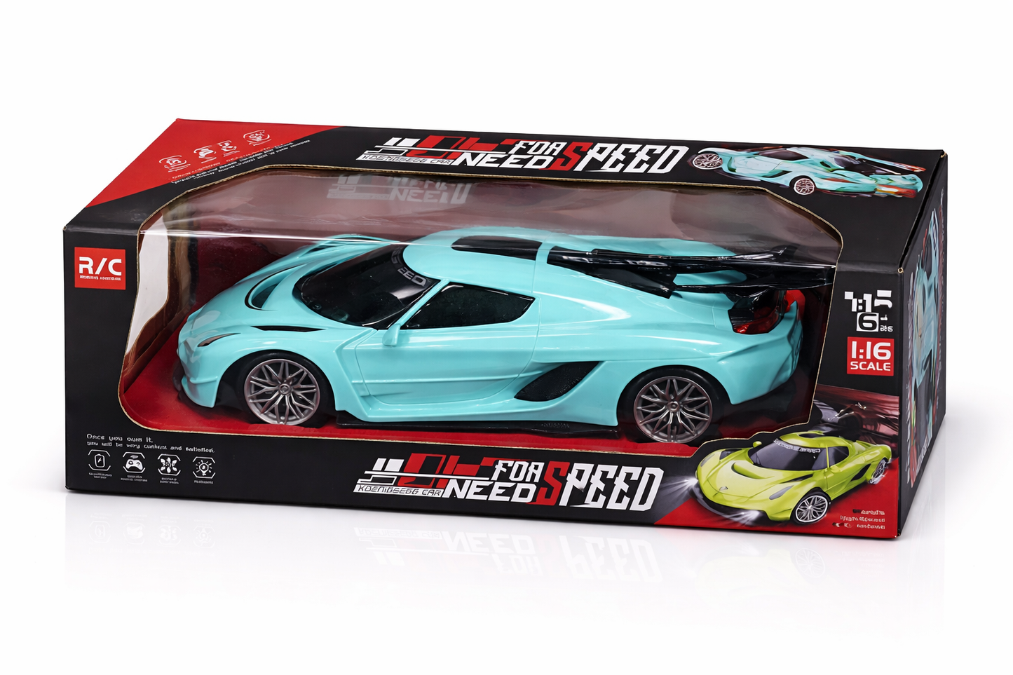 High-Speed RC Sports Car for Kids – 2.4GHz Remote Control Racing Car with Rechargeable Battery, Full Function Driving & Long Range Control – Fast RC Car Toy for Boys & Girls
