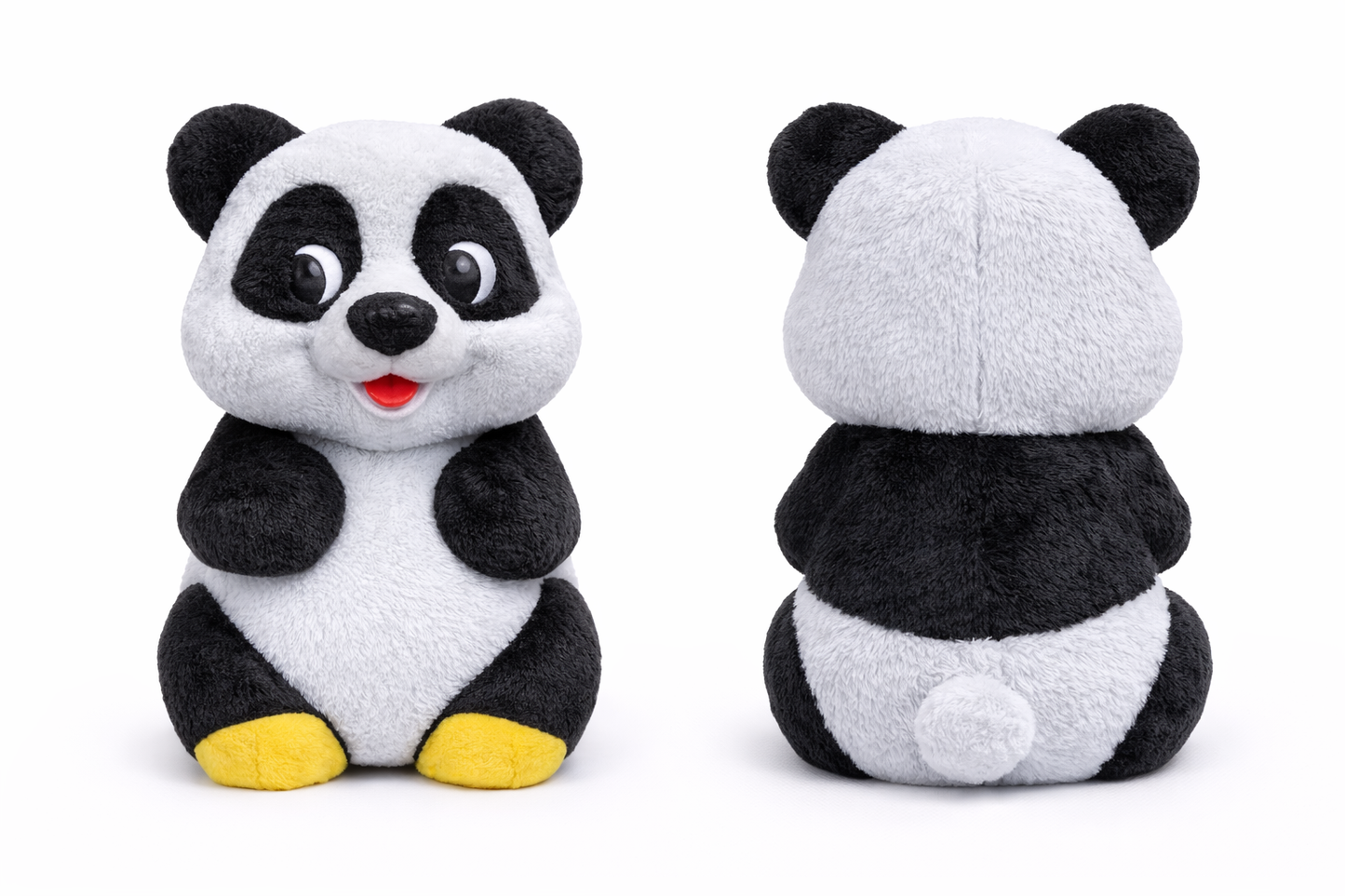 Panda Piggy Bank for Kids, 10 Inch Cute Plush Coin Bank, Soft Toy Money Saving Box with Coin Slot & Bottom Access, Gift for Boys & Girls (3+ Years)