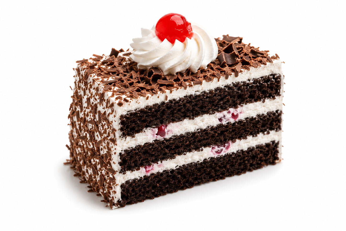 Black Forest Pastry Cake Slice | Chocolate Cherry Pastry | Fresh Cream Chocolate Cake Slice | Premium Bakery Dessert | Soft Chocolate Sponge Pastry | Birthday Party Cake Slice