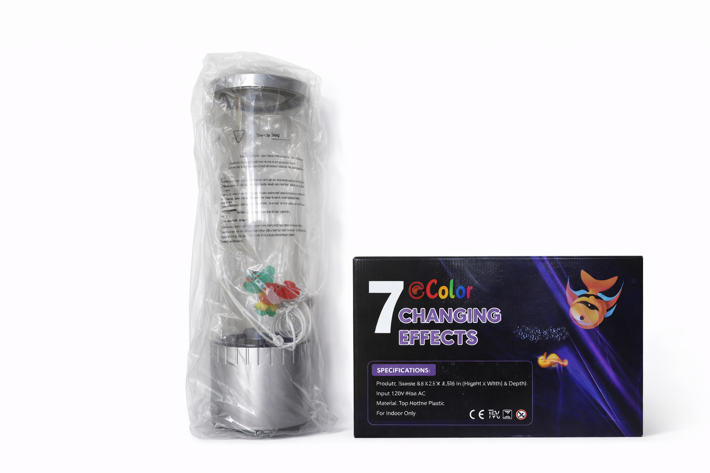 RGB Bubble LED Lamp with 7 Color Changing Effects | Liquid Motion Night Light