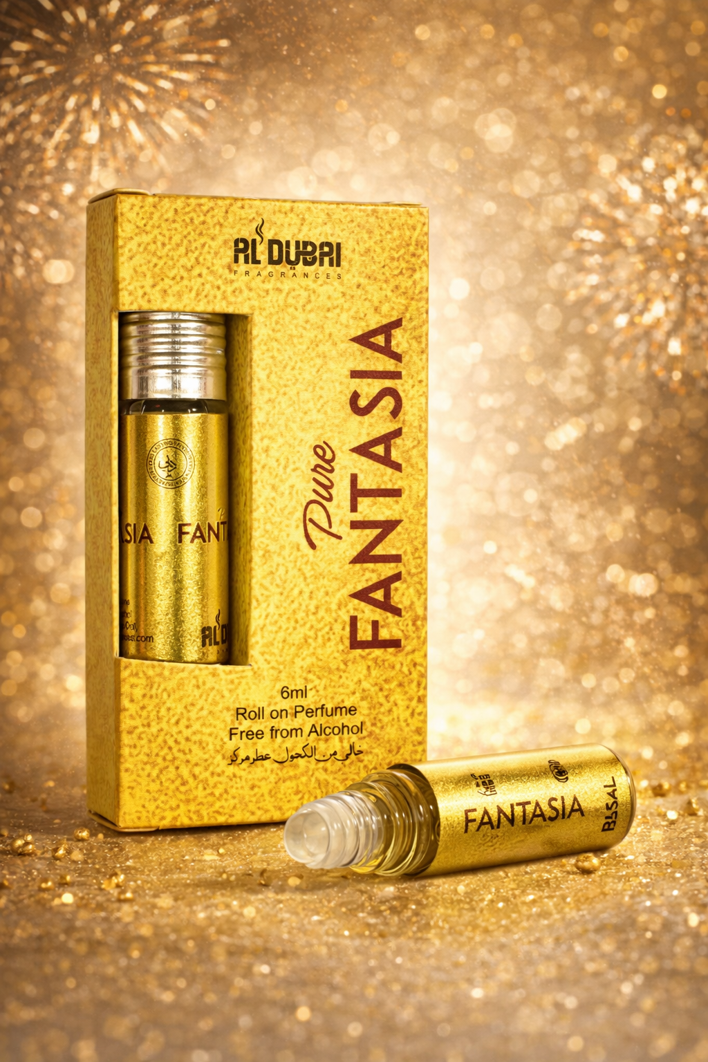 Pure Fantasia Roll-On Attar Perfume Oil 6ml – Alcohol-Free Long Lasting Fragrance for Men & Women | 100% Concentrated Perfume Oil | Travel Size Pocket Perfume