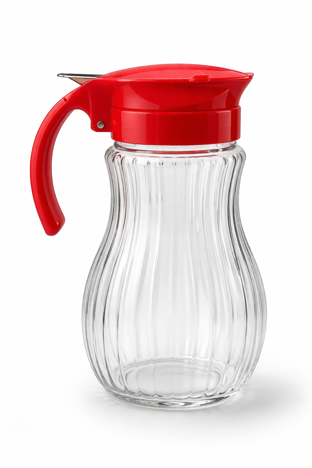 Glass Oil Dispenser Bottle with Handle & Flip Lid | Leakproof Kitchen Oil Pourer for Cooking, Vinegar, Syrup