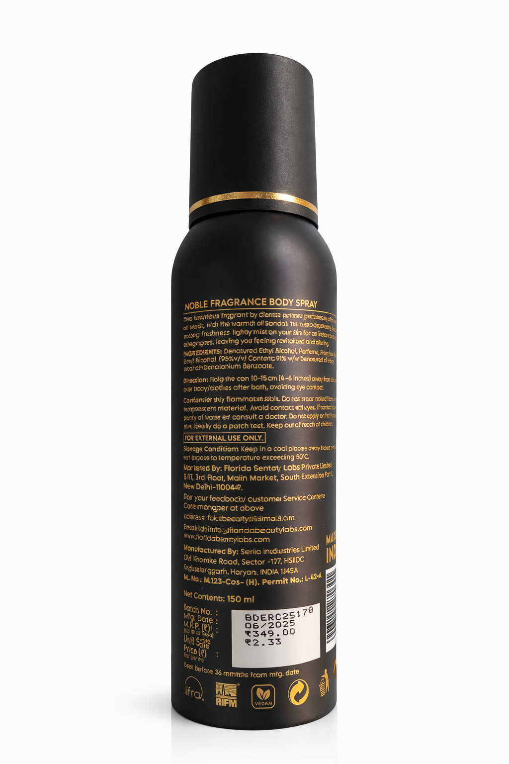 Clensta Noble Fragrance Body Spray for Men & Women | Long Lasting Luxury Deo |