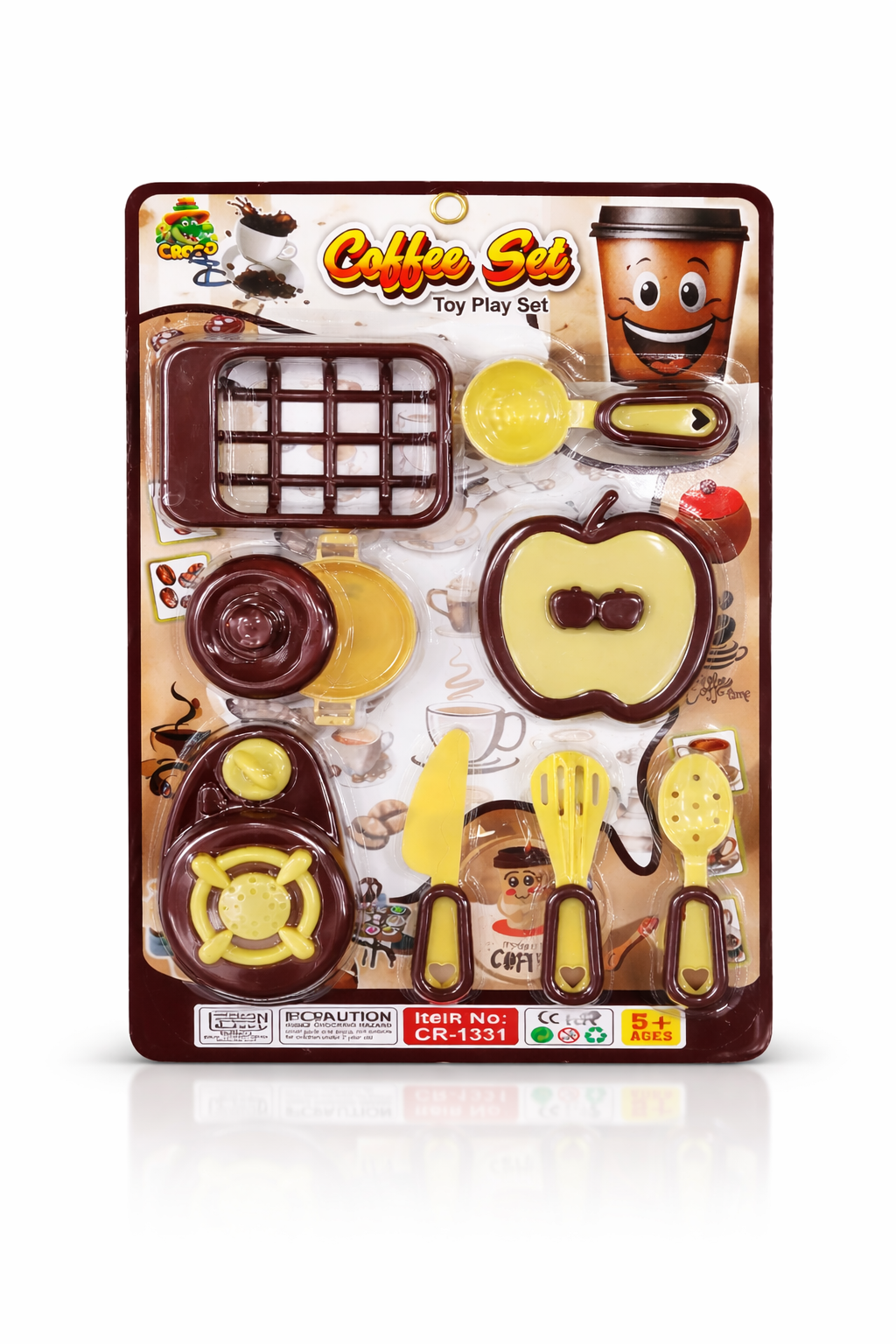Kids Coffee Toy Set – Pretend Play Kitchen Coffee Set with Cups, Utensils & Accessories