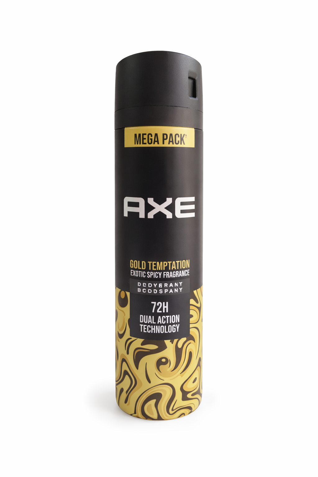 AXE गोल्ड टेम्प्टेशन डियोड्रेंट बॉडी स्प्रे फॉर मेन 215ml | 72 घंटे तक चलने वाली ताज़गी | ऊद, वनीला और स्पाइसी खुशबू | मेगा पैक | रोज़ाना इस्तेमाल के लिए बॉडी स्प्रे