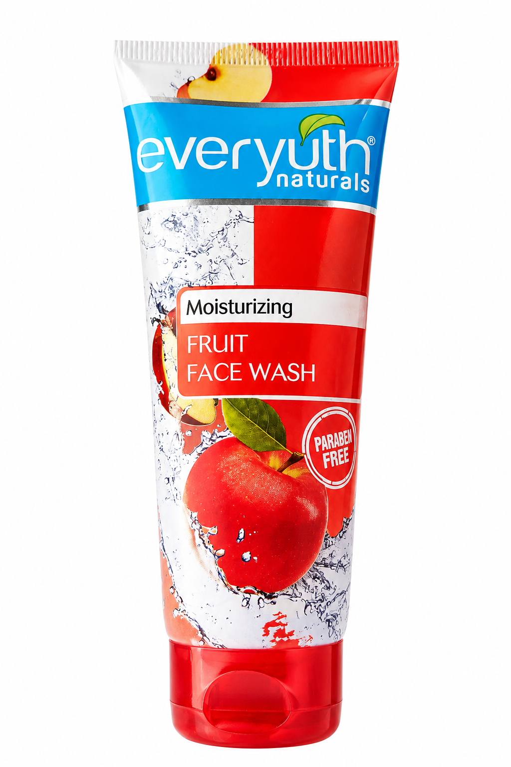 Everyuth Naturals Moisturizing Fruit Face Wash with Natural Fruit Extracts, Deep Cleansing & Hydrating Formula, Paraben Free, Suitable for All Skin Types, 50 g