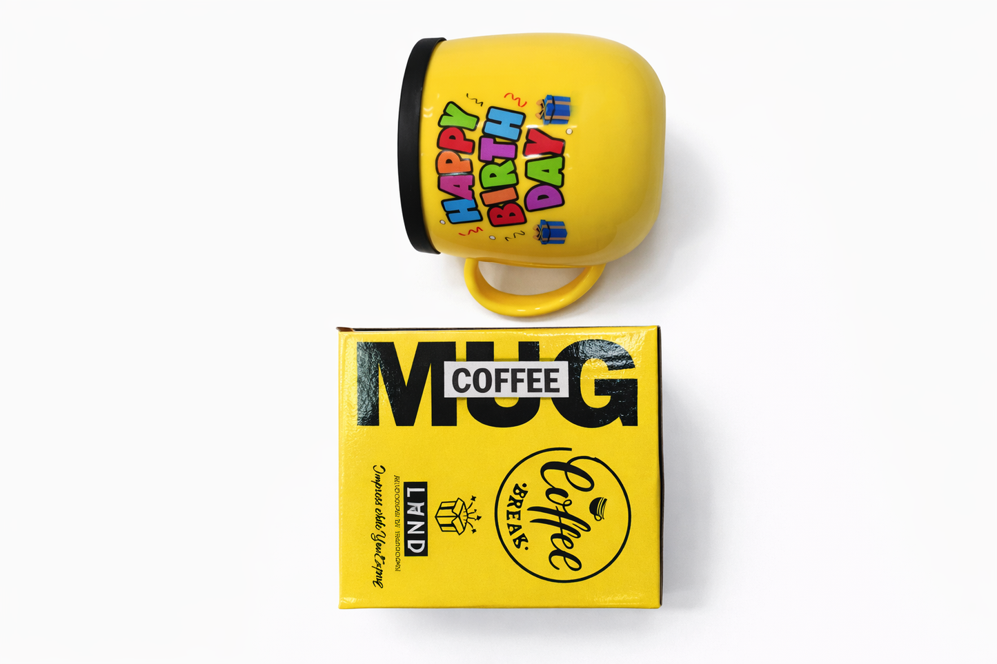 Happy Birthday Coffee Mug with Gift Box | Printed Ceramic Mug for Birthday Gift