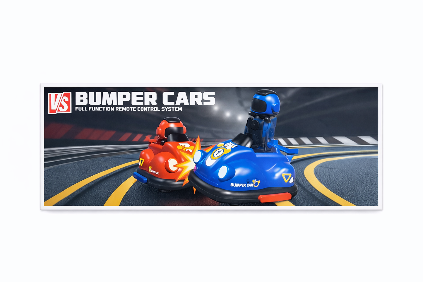 Remote Control Bumper Cars for Kids, 2 Player RC Battle Cars with Collision Ejection, 360° Spinning Action, Realistic Sounds, USB Rechargeable, Ages 6+