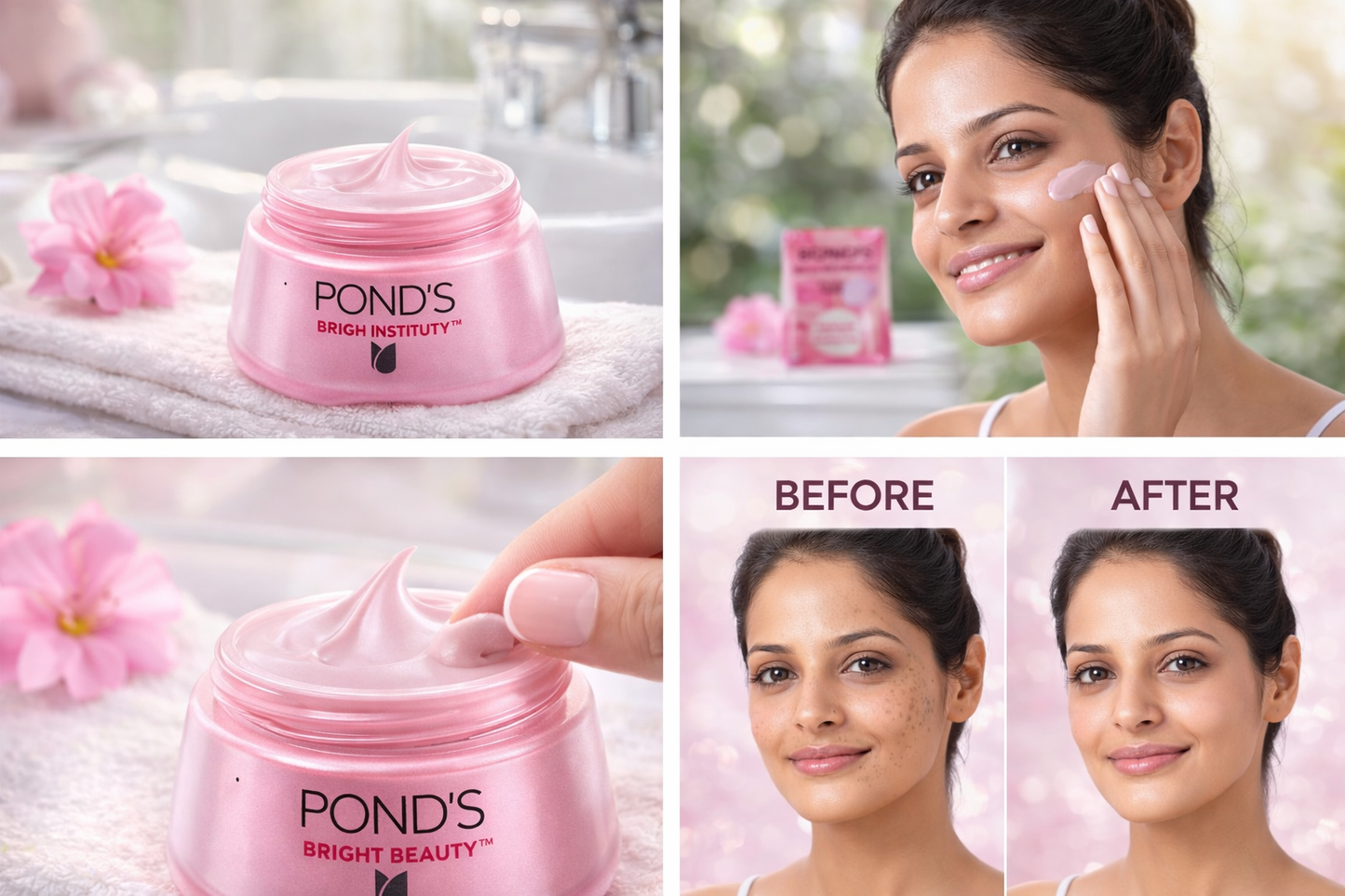 Pond’s Bright Beauty Spot Repair Cream | Face Moisturizer with Niasorcinol & Pro-Vitamin B3 | Brightening Cream for Hydrated Glow