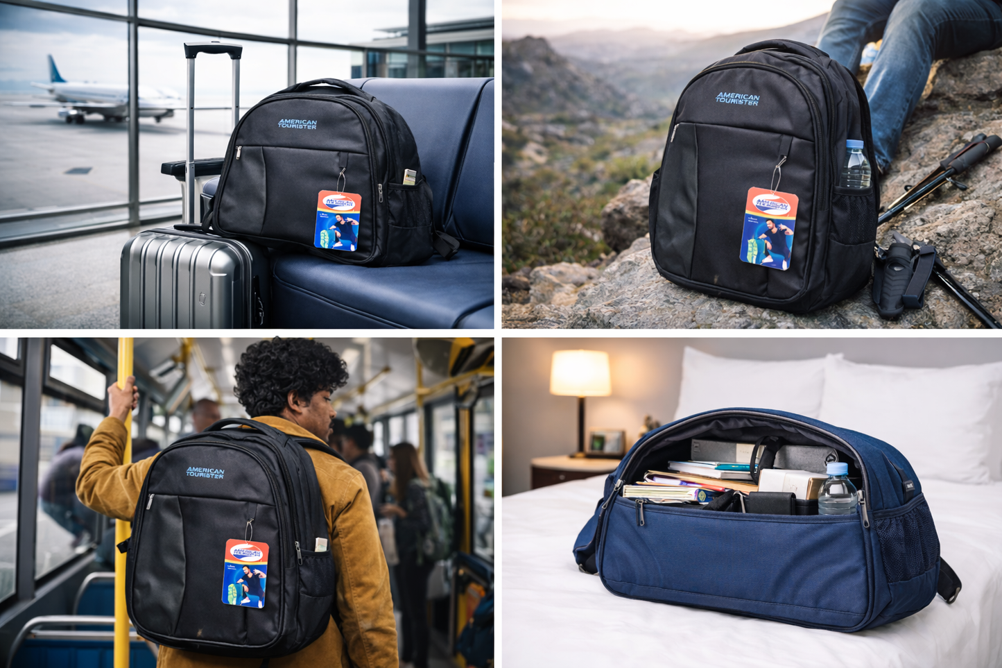 American Tourister Core Backpack | Durable Polyester Fabric | 29L Capacity | Padded Shoulder Straps